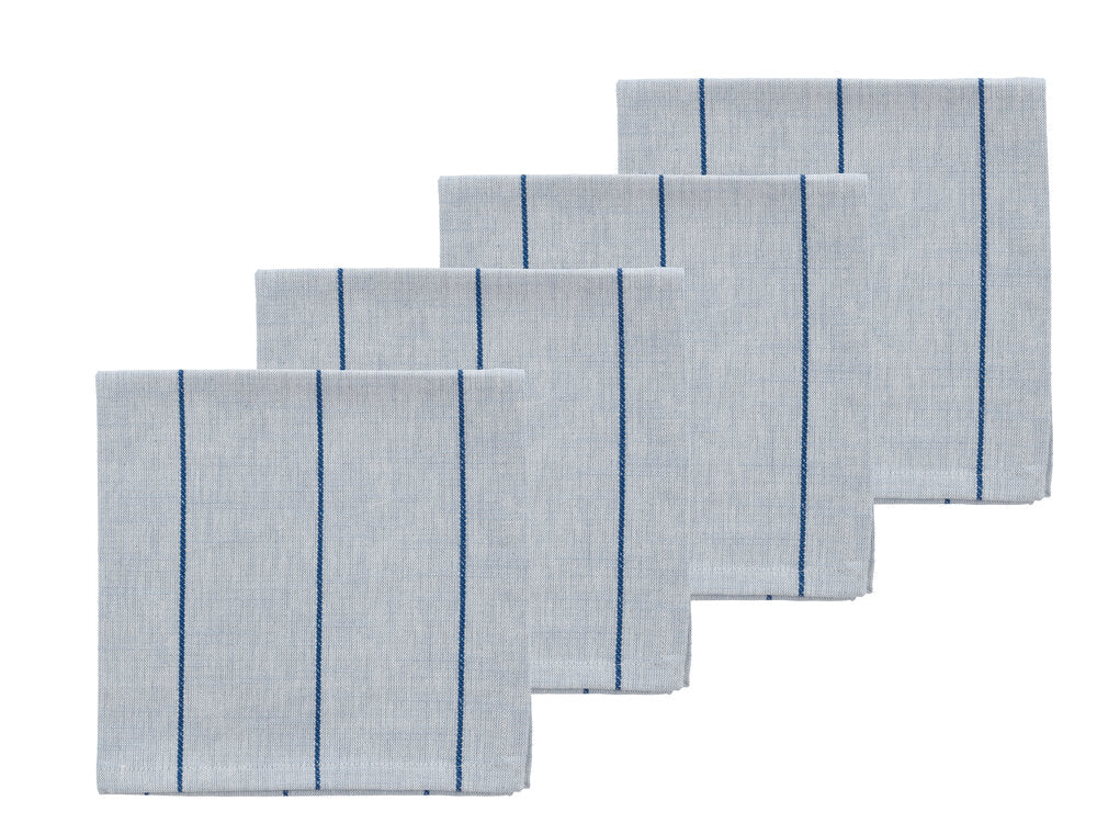Line stofserviet, Royal Blue - 4 stk.